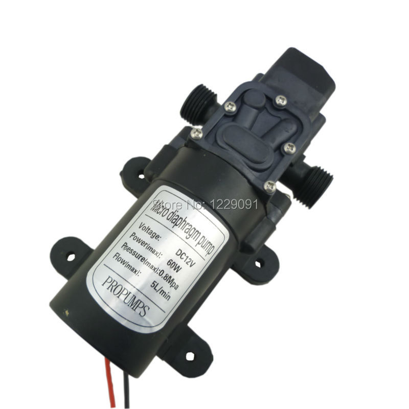 Mini Peristaltic Pump 12V - DC 12V 24V สวิตช์แรงดันปั๊มน้ำเปิด-ปิดอัตโนมัติ 60W 5LPM