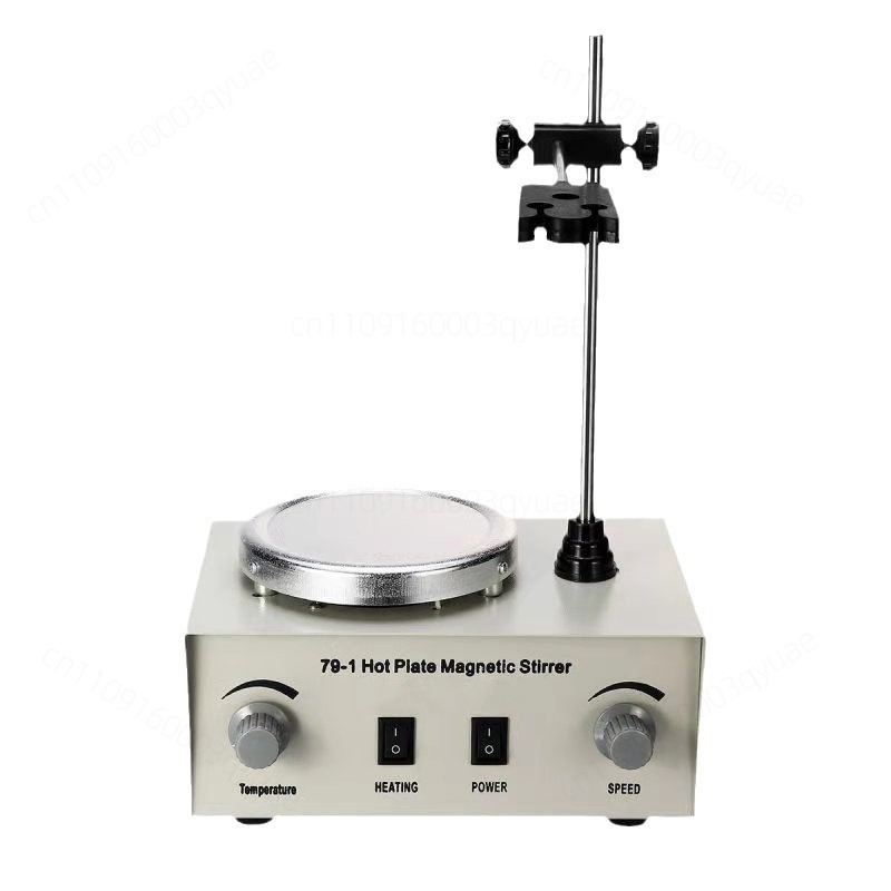Lab Magnetic Stirrer Hot Plate - เครื่องกวนสารละลายแบบแม่เหล็กพร้อมแผ่นความร้อน รุ่น 79‑1 ปรับความเร็วได้อย่างต่อเนื่อง ปรับอุณหภูมิได้ อุปกรณ์ผสมของเหลวในห้องปฏิบัติการ