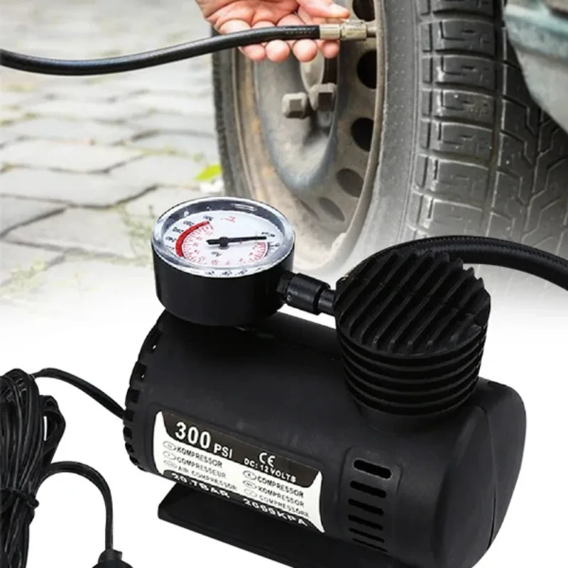 Vacuum Chamber Kit With Pump - เครื่องสูบลมไฟฟ้า 12V 300PSI ขนาดเล็ก สำหรับรถยนต์ พร้อมเกจวัดแรงดัน