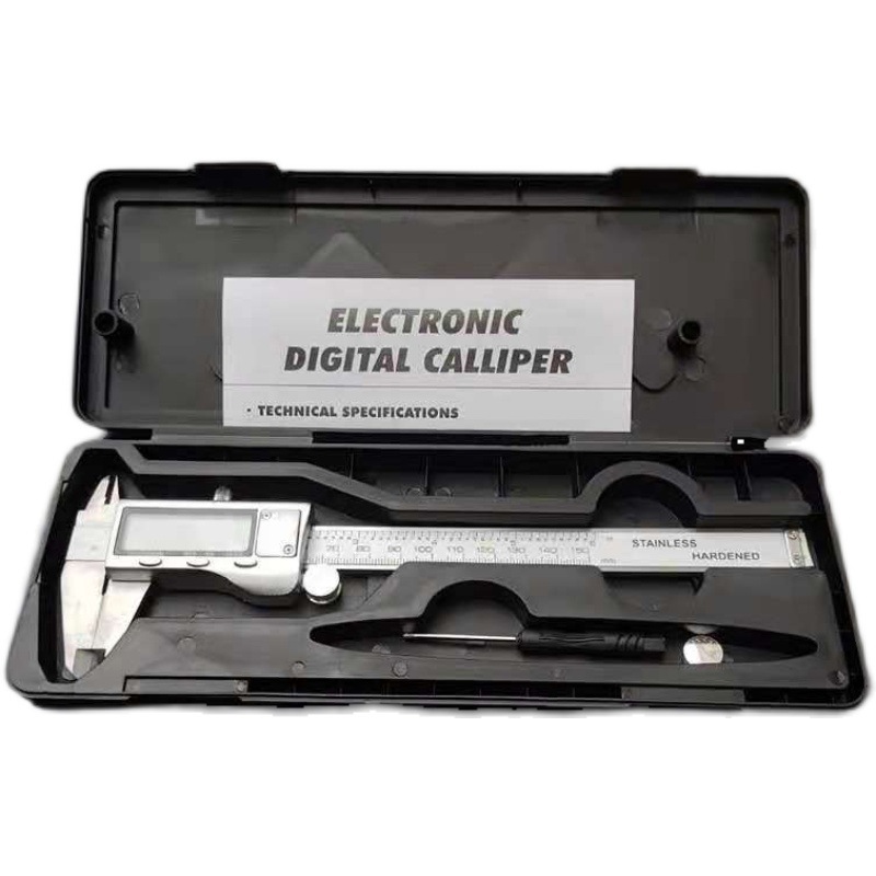 Digital Caliper 150Mm Stainless Steel - หน้าจอ LCD ขนาดใหญ่ ขายส่ง เวอร์เนียร์คาลิปเปอร์ดิจิตอลสแตนเลส 150