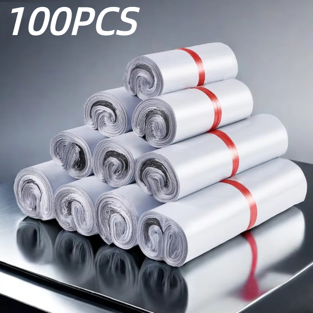 Packaging - 100 ชิ้น ถุงบรรจุภัณฑ์แบบมีกาวในตัว ปิดผนึกกันน้ำ ถุงไปรษณีย์ด่วน ป้องกันฝุ่น
