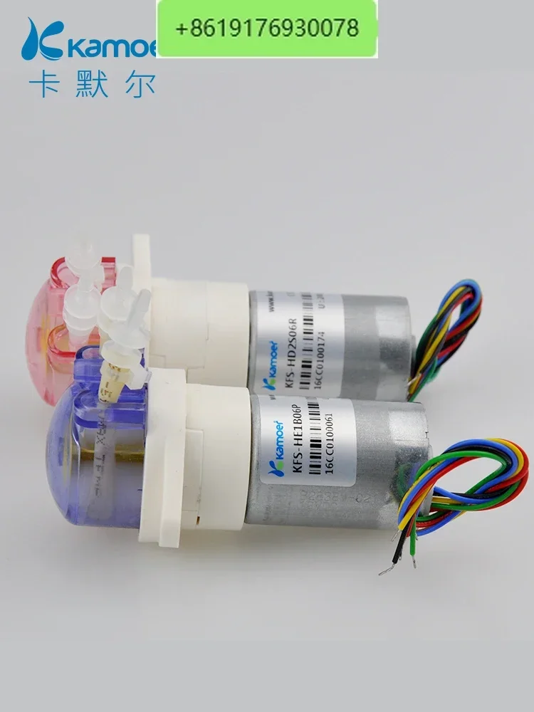 Mini Peristaltic Pump 12V - มอเตอร์ปั๊มน้ำแบบเพอริสตัลติก 12v ไร้แปรงถ่าน ขนาดเล็ก ปั๊มน้ำไหลคงที่ ปั๊มคาร์เมลมินิแบบดูดน้ำเองได้