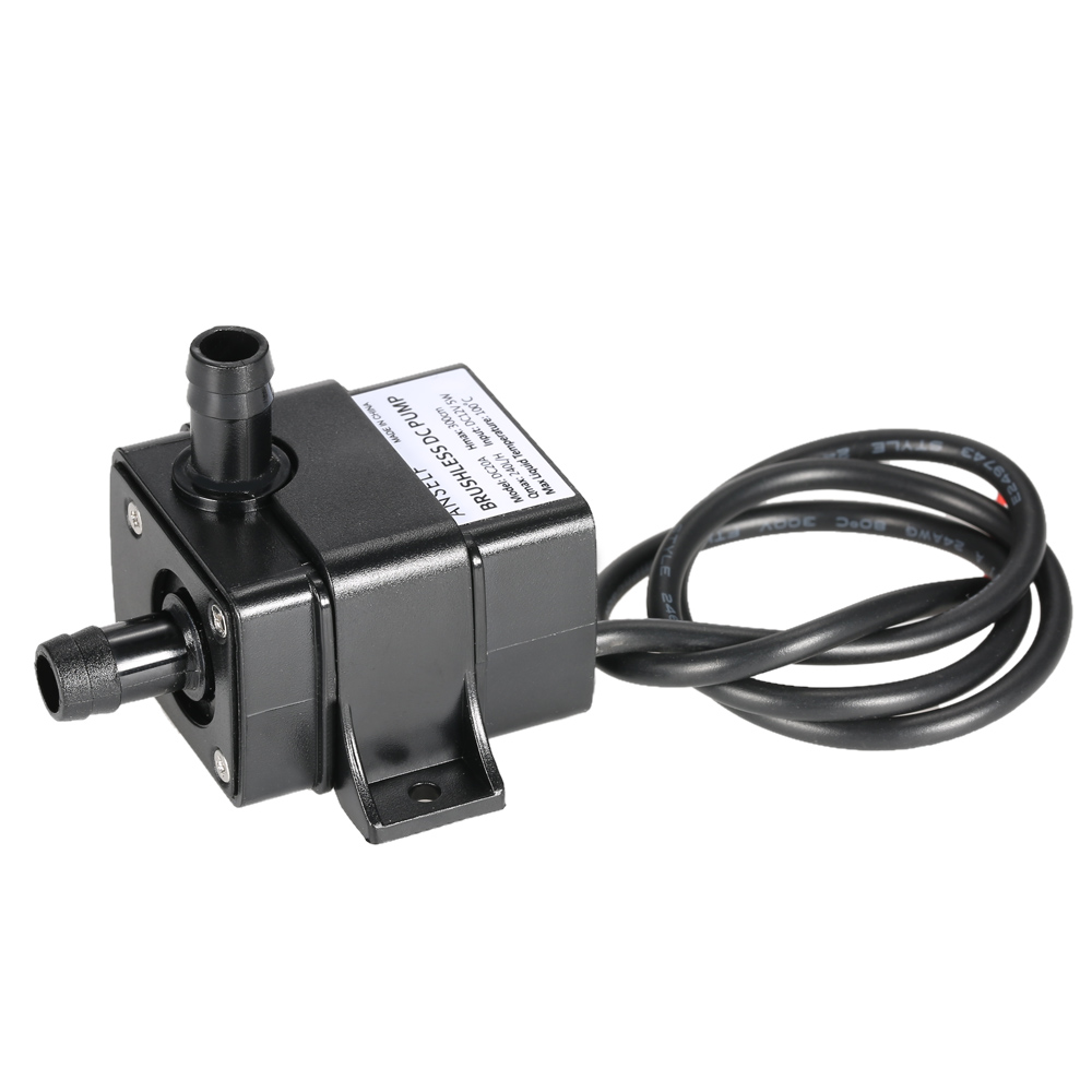 Mini Peristaltic Pump 12V - เครื่องอุปกรณ์ปั๊มน้ำมันน้ำขนาดเล็กไร้แปรง DC12V ขนาดเล็กที่เงียบเป็นพิเศษกันน้ำได้น้ำพุใต้น้ำ240L หมุนเวียนสำหรับตู้ปลา/ชม. 5W ลิฟต์3M