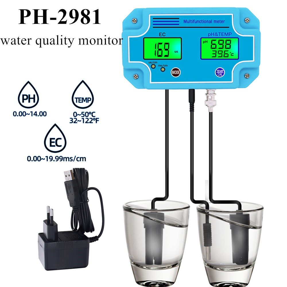 เครื่องตรวจจับน้ำดิจิตอลแบบ3 i - Ph Meter Digital Water Tester บทวิจารณ์และราคา