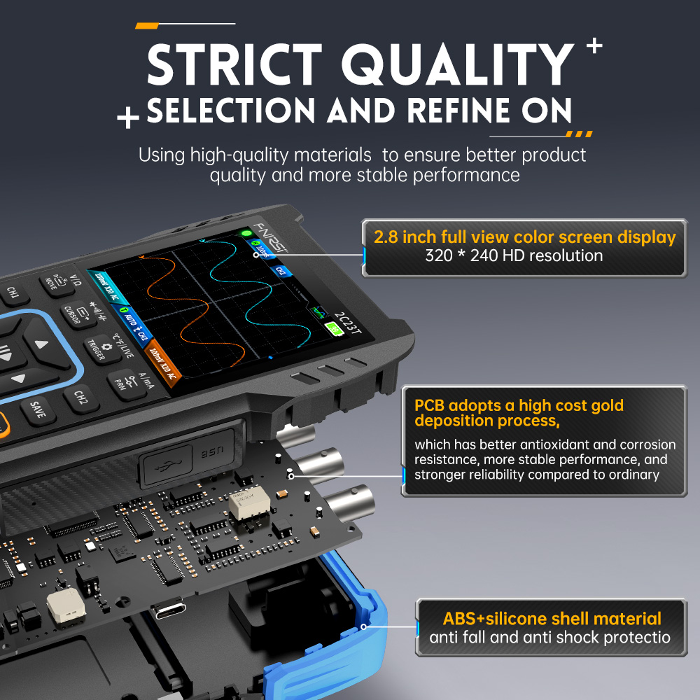 2C23T ออสซิลโลสโคปดิจิทัลแบบ 3 - Fnirsi Digital Oscilloscope Handheld บทวิจารณ์และราคา