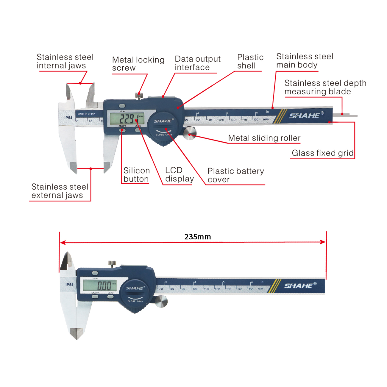 คาลิปเปอร์ดิจิตอลสแตนเลสแข็งแร - Digital Caliper 150Mm Stainless Steel บทวิจารณ์และราคา