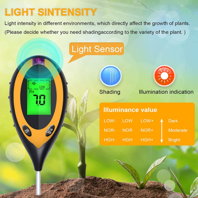 เครื่องวัดความชื้นในดิน 4 in 1 - Ph Meter Digital Water Tester บทวิจารณ์และราคา