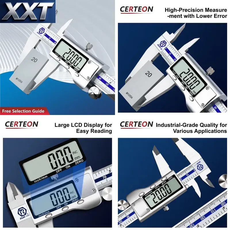 คาลิปเปอร์ดิจิตอลสแตนเลส XXT พ - Digital Caliper 150Mm Stainless Steel บทวิจารณ์และราคา