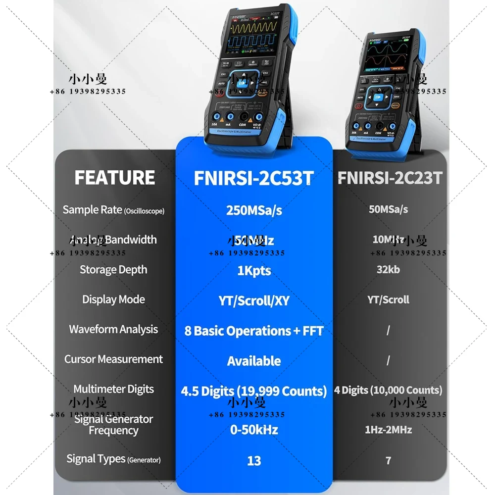 FNIRSI 2C53T ออสซิลโลสโคปแบบพก - Fnirsi Digital Oscilloscope Handheld บทวิจารณ์และราคา