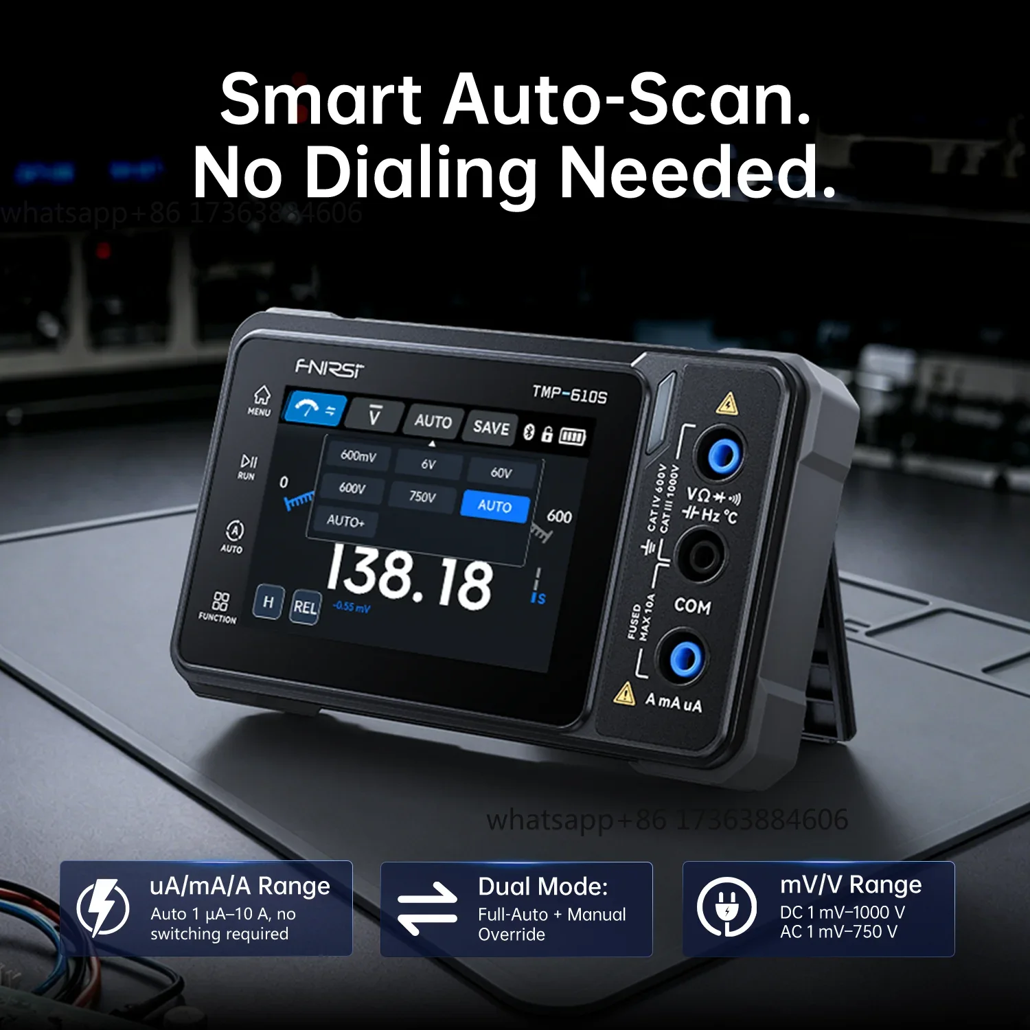FNIRSI TMP-610S มัลติมิเตอร์ดิ - Fnirsi Digital Oscilloscope Handheld บทวิจารณ์และราคา