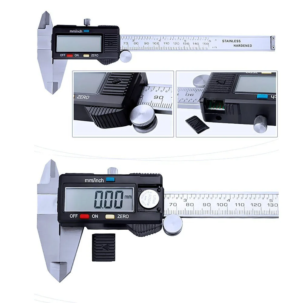 เวอร์เนียร์คาลิปเปอร์ดิจิทัลคว - Digital Caliper 150Mm Stainless Steel บทวิจารณ์และราคา