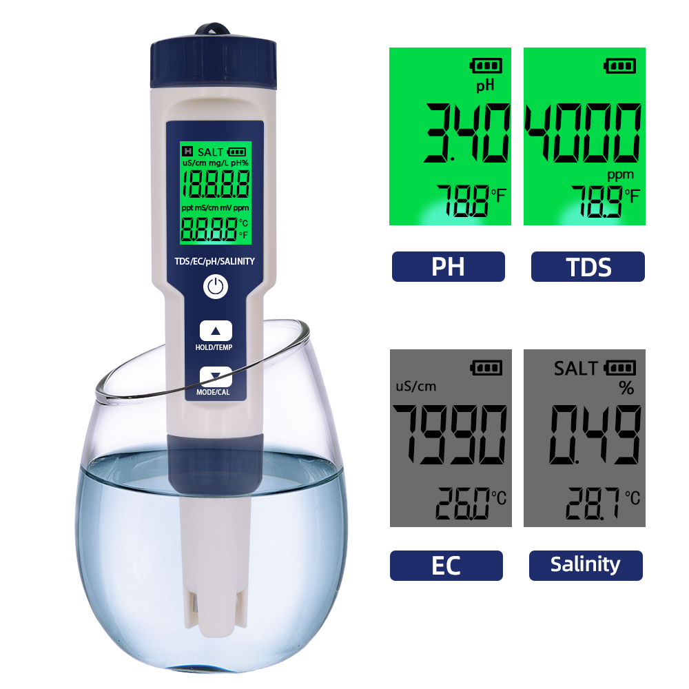 เครื่องทดสอบคุณภาพน้ำแบบมืออาช - Ph Meter Digital Water Tester บทวิจารณ์และราคา