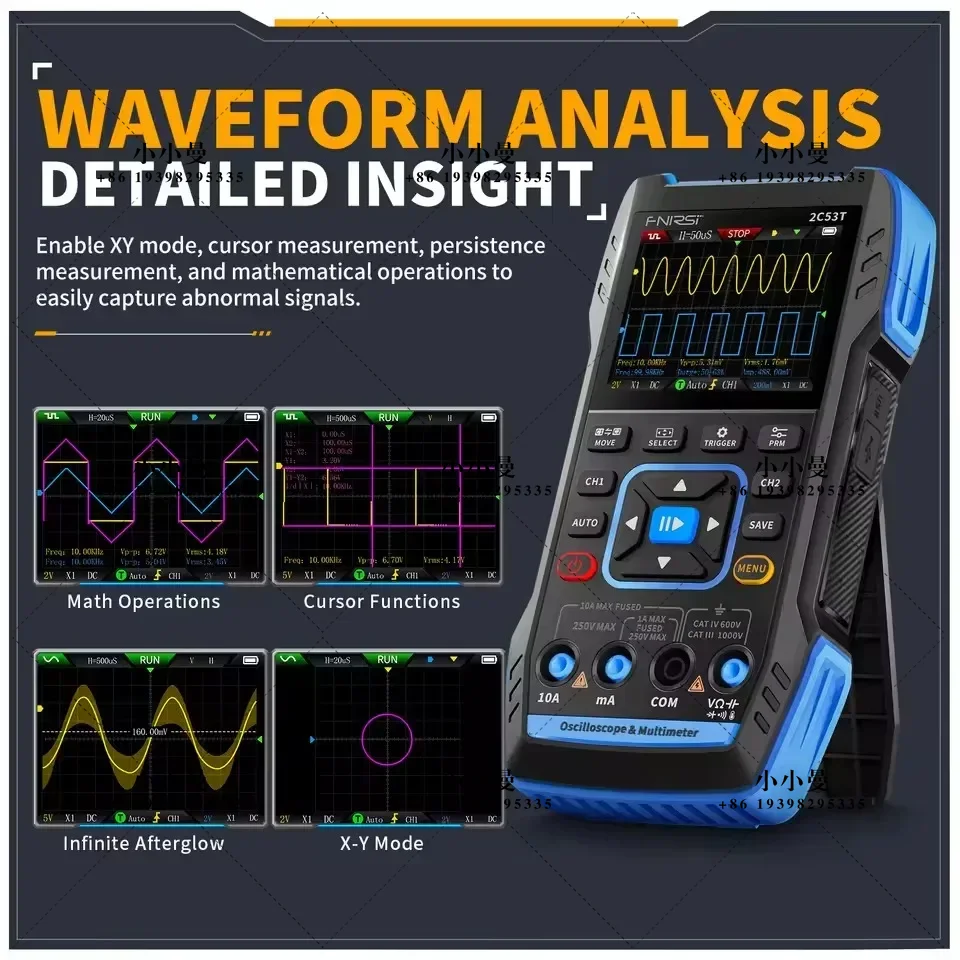 FNIRSI 2C23T 10MHz, 2C53T 50MH - Fnirsi Digital Oscilloscope Handheld บทวิจารณ์และราคา