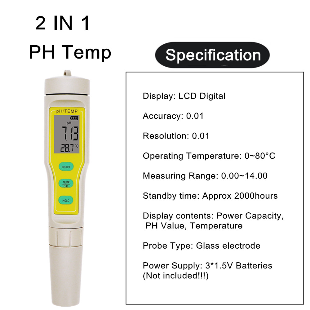 Professional 4 IN 1 TDS PH EC  - Ph Meter Digital Water Tester บทวิจารณ์และราคา